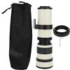 Bonbela Obiettivo Focusg E Mount 28 × 9 × 9 Bianco 420800 Mm Apertura F 8.316 Telescopio con Messa a Fuoco Manuale Completa Zoom Teleobiettivo per Fotocamera con Attacco Ef-S