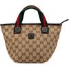 Gucci Pre-Owned - Borsa a mano con tela GG e nastro Web mini 2000-2015 - Donna - tela - Taglia unica - Marrone