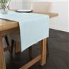 Muaré Runner da tavolo liscio blu 45 x 140 cm