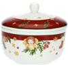 THUN, Biscottiera in Porcellana, Collezione Sorprese di Natale, Biscottiera da Collezione, Idea Regalo per Natale, Ø 20,5 cm, 14,6 cm