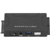 fasient1 Adattatore da USB 3.0 a SATA/IDE, per HDD SATA/IDE da 2,5/3,5 Pollici SDD e CD/Dvd Rom da 5,25 Pollici CD-RW, Combo, Dvd-RW, Adattatore Dvd-(Unione Europea)