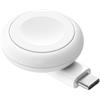 Belkin BoostCharge Caricabatteria USB-C portatile per Apple Watch, caricatore USB-C certificato MFi per Apple Watch Series 11/10/9/, Ultra e altri, compatibile con MacBook, iPhone 17 e altri - Bianco