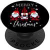 Tre Gnomi Rossi Regalo Di Natale Negozio Tre Gnomi in Buffalo Plaid Buon Natale Gnome PopSockets PopGrip: Impugnatura per Telefoni Cellulari e Tablet Intercambiabile