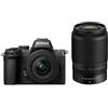 NIKON Z50 II + 16-50mm DX + 50-250mm DX + SD Lexar 128GB - GARANZIA UFFICIALE NIKON ITALIA NITAL 4 ANNI