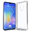 N NEWTOP Cover Compatibile per Huawei Mate 20, Semi Rigida TPU Hard Clear Anti-Shock Custodia Retro Antiurto Anti Caduta Graffio Protettiva Trasparente Angoli Rinforzati