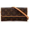 Louis Vuitton Pre-Owned - Borsa a tracolla Monogram Pochette Twin PM 1999 - Donna - tela/pelle - Taglia unica - Marrone