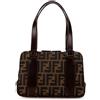 Fendi Pre-Owned - Borsa a mano Zucca Canvas 2010-2024 - Donna - tela/pelle di vitello - Taglia unica - Marrone