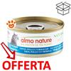 Almo Nature Cat HFC Natural Tonno, Pollo e Formaggio - Lattina da 70 Gr - CONFEZIONE RISPARMIO