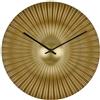 TFA Dostmann orologio analogico da parete di design ROKOKO, 60.3031.53, design moderno a ventaglio, stravagante quadrante dorato, orologio al quarzo, oro, 33cm