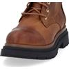 Galieti Anfibi in pelle con fascia con velcro e suola biker 4,5 cm
