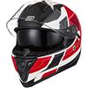 ORIGINE Casco Integrale da Moto Rapid Omologato ECE con Visier (Advanced red-white MATT, M)