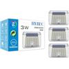 HYBEC - Lampada Solare da Esterno, Lampade Solari da esterno, Lampade Solari da Giardino, Luci Esterno Energia Solare, Luci Solari da Giardino Potenti, Luci da Esterno Giardino Solari (Pack 3)