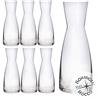 Bormioli Rocco Rocco Bormioli Ypsilon - Set di 6 caraffe in vetro Star Glass trasparente da 1 litro - Made in Italy