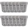 DEWEPRO - Set di 2 barattoli di pastiglie detergenti da 10 cubetti per WC da inserire nella cassetta dell'acqua di scarico per la freschezza del bagno