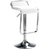 Tomasucci Wink design,Maine, Sgabello Bar, Finta Pelle, Bianco, 87 x 35 x 45 cm