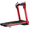 JK FITNESS Tapis Roulant Elettrico Pieghevole SUPERCOMPACT48 | Motore 2.0 hp DC | Velocità 1-16 km/h | Inclinazione 12 Livelli | Touchpad Alta Definizione | Salvaspazio e Preassemblato (ROSSO)