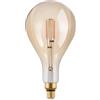 Eglo LED E27 dimmerabile, lampadina vintage ambra di grandi dimensioni, retrò a forma di goccia, 4,5 Watt (equivalente a 40 Watt), 470 Lumen, bianco caldo, 2200k, PS160, Ø 16 cm