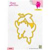 Nellie's Choice, Fustella di Forma Fiori, 7.3 x 10.6 cm, per Creare Biglietti, Natale, Scrapbooking, Fai da Te, DIY, Giallo, 73x106mm