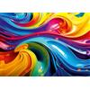 Ulmer Puzzleschmiede - Puzzle da 1000 pezzi Rainbow Water - Potente gioco di colori di onde di colore in stile arcobaleno - Esperienza di puzzle originale Made in Germany