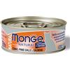 Generico Monge Natural scatolette umido gatto. Confezione risparmio 80g X 24 scatolette. (TONNO PINNE GIALLE E SALMONE)