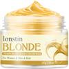 lonstin Colore dei capelli lavabile temporaneo, Colore temporaneo della cera naturale Pomade dei capelli per gli uomini delle donne del partito Cosplay Natale (oro, oro)