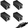 Hukneqn 4Pz Accoppiatore RJ45 Ethernet, CAT6 Accoppiatore Cavi Rete, Accoppiatore Ethernet Schermato, Compatibile con Cat7/Cat6/Cat5/Cavo LAN/Cavo Ethernet, Supporto Trasmissione 10 Gigabit e 100 Metri