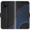 BoxTii Cover per Xiaomi Redmi 10C, Custodia in PU Pelle Portafoglio per Xiaomi Redmi 10C, Magnetica Cover a Libro con Slot per Schede, Nero