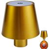 Generico Lampada a Bottiglia Senza Fili - Luce da Tavolo Dimmerabile 3 Colori, Ricaricabile Touch per Camera da Letto, Ristorante, Bar (Oro)