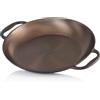 Mahlzeit Padella per paella lucida Mahlzeit 35 cm | padella in ghisa con due manici | padella per grill, padella per paella da forno, padella per barbecue a gas