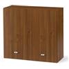 Linea Azzurra Scolapiatti Pensile Cucina Sospeso con 2 Ante e 2 Ripiani Mobile in Legno Made in Italy H72xL80xP32 cm Facile da Montare (Noce Antico)