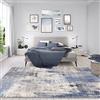 Rugs Essentials BALTA Rugs Essentials Contemporary Design - Tappeto vintage con stampa blu, interno per soggiorno, camera da letto, patchwork astratto, tessuto a macchina, 100% poliestere, 160 x 230 cm, blu