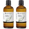 n2 Aromatherapy Olio Essenziale di Albero del Tè (Tea Tree Oil) - 200 ml (2x100ml) - per Pelle, Unghie, Corpo, Diffusori - Puro e Naturale