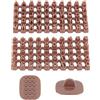CRASPIRE Set di Formine per Pasta Polimerica Formine per Orecchini in Argilla Lettere Alfabeto Marrone e Numero Formine per Biscotti Set Rullo per Consistenza Dell'Argilla