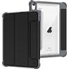 FINTIE Custodia per iPad Air 11 Pollici M4/M3/M2 (2026/2025/2024), iPad Air 5a/4a Gen 10,9 (2022/2020) con Portapenne - Militare Caduta Test Robusto Case Protettivo Cover con Auto Sonno/Sveglia, Nero