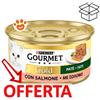 Purina Cat Gourmet Gold Patè con Salmone - Lattina Da 85 Gr - CONFEZIONE RISPARMIO