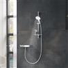Grohe Rainshower SmartActive set doccia con asta saliscendi e mensola, 3 tipi di getto, 26576LS0, Rainshower SmartActive moon white/cromo [Rubinetteria Bagno > Set Doccia]