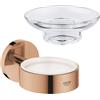 Grohe Essentials portasaponetta, 40369DA1+40368001, Essentials [Accessori Bagno > Portasapone]