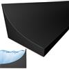 Rusoz 1.5M Barriera Doccia Ferma Acqua Guarnizione Doccia, Silicone Doccia per Acqua Barriera Nero Barriera Antiallagamento per Cucina Bagno e Toilette