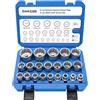 DAKCOS Set di 21 Pezzi Chiavi a Bussola Multidenti da 1/2, Metriche 8-36mm