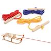 DAOUZL Fune da Slitta, 1.85M Corda per Slitta, 3PCS Corda da Slitta con Manico in Legno, Accessori per slittini, Generic Corda da Slitta per slittino in Inverno (Rosso,Giallo,Blu)