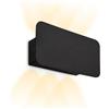 Briloner - Applique senza collegamento alla rete elettrica con batteria ricaricabile, touch, dimmerabile, applique, 17x9x4,3 cm, nero