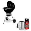 Weber Barbecue a Carbone Weber Master-Touch GBS E-5750 Nero + Set Ciminiera D'Accensione Rapidfire Weber - 17631
