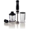 Ariete 602 Frullatore a immersione Moderna, 1000W, 10 velocità + turbo, Accessori inclusi, Nero