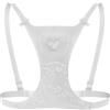 Nolihoo Brevettato Reggiseno Per Dormire Senza Rughe Antirughe, Reggiseno Da Donna Contro La Scollatura Delle Rughe, Cuscino Per il Seno, Cuscino Anti Invecchiamento, Taglia Unica, Traspirante, Bianco