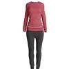 Stexfit - Pigiama Donna Invernale Blu a Manica Lunga, Pigiama Donna Caldo Cotone Interlock, Morbido e Traspirante, Perfetto per i Mesi Freddi - M