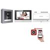 HIKVISION DS-KIS702Y-P-NERO Kit videocitofono hikvision 2 fili monofamiliare monitor 7 pollici a parete