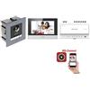 HIKVISION DS-KIS702Y-NERO Kit videocitofono hikvision 2 fili monofamiliare monitor nero 7 pollici per incasso