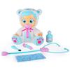 Cry Babies Magic Tears Kristal Malatina, Bambola interattiva che piange lacrime vere e si ammala, con accessori da dottore, Bambola giocattolo funzionale per bambini dai 2 anni in su