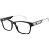 Emporio Armani EA3239 5017 | Occhiali da Vista Graduati | Prova Online | Unisex | Plastica | Quadrati | Nero | Adrialenti