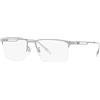 Emporio Armani EA1143 3045 | Occhiali da Vista Graduati | Unisex | Metallo | Rettangolari | Argento | Adrialenti